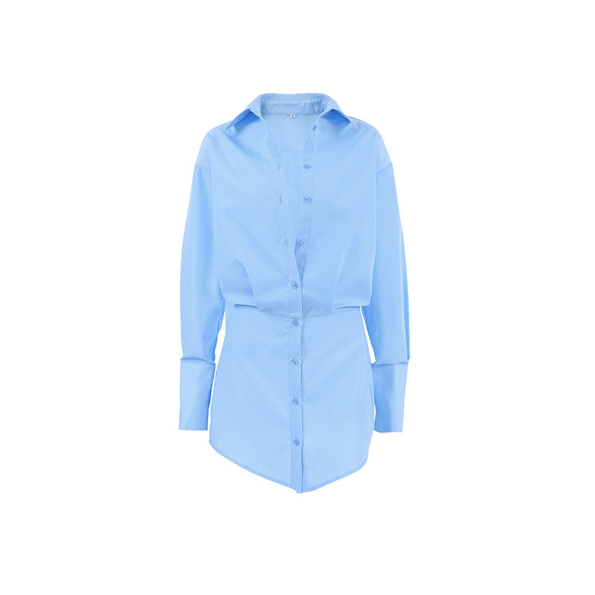 Robe chemise élégante et cintrée