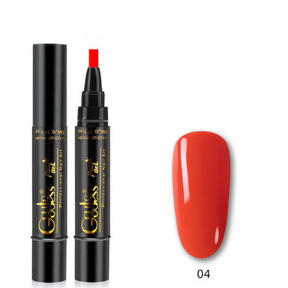 3 In 1 Nail Glue Pen  One-step Glue Phototherapy Plastic Nail Magnet Pen French Water Ripple Cat Eye Strong Magnet Pen DIY Manicure Tool Pen