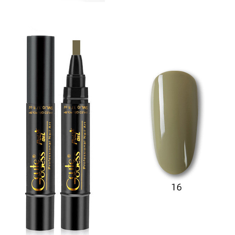 3 In 1 Nail Glue Pen  One-step Glue Phototherapy Plastic Nail Magnet Pen French Water Ripple Cat Eye Strong Magnet Pen DIY Manicure Tool Pen