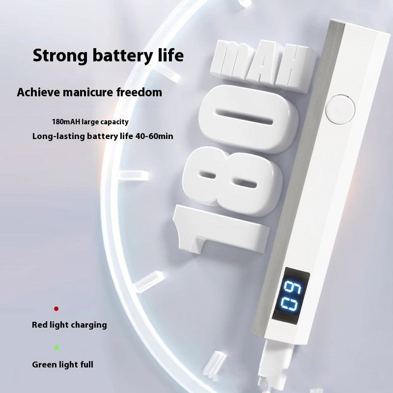Nail Belt Display Screen Portable Home Power Storage Design Handheld Lamp Nail Tip Phototherapy Not Black Hand