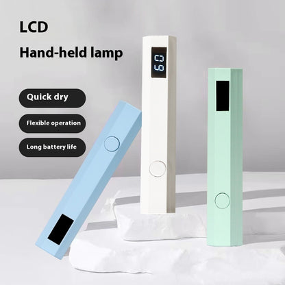 Nail Belt Display Screen Portable Home Power Storage Design Handheld Lamp Nail Tip Phototherapy Not Black Hand