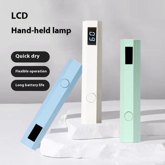 Nail Belt Display Screen Portable Home Power Storage Design Handheld Lamp Nail Tip Phototherapy Not Black Hand