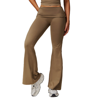 Leggings en laine plissée