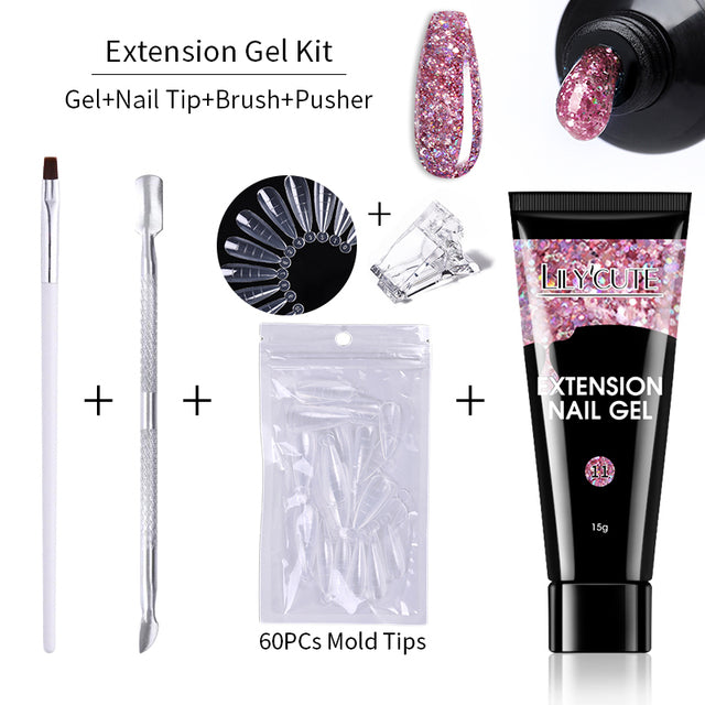 Kit d'extension d'ongle de 15 ml