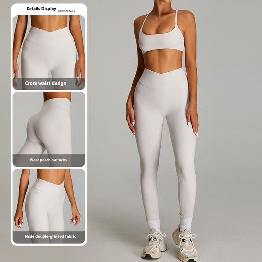 Leggings effet nude moulant