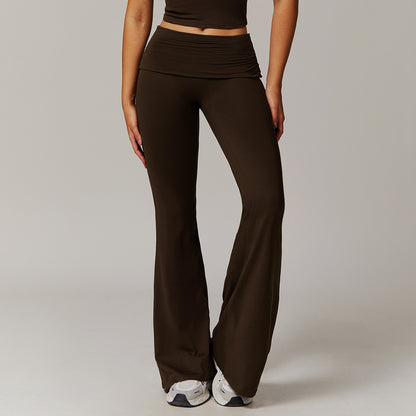 Leggings en laine plissée