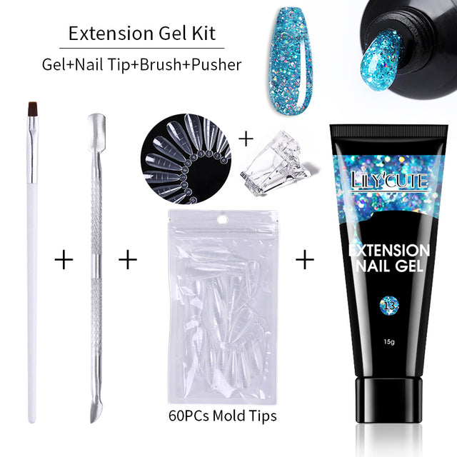 Kit d'extension d'ongle de 15 ml