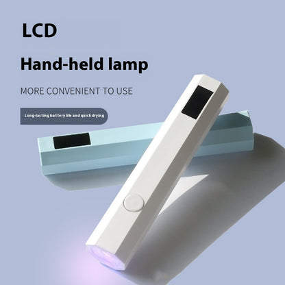 Nail Belt Display Screen Portable Home Power Storage Design Handheld Lamp Nail Tip Phototherapy Not Black Hand