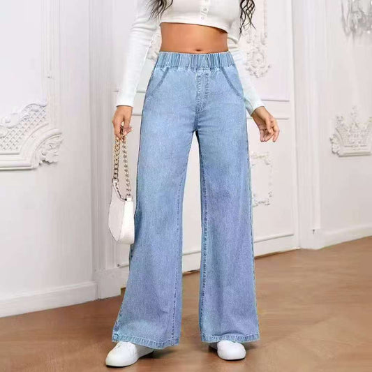 Jeans à jambes larges hétérosexuels mode hétérosexuelle pantalon de style de rue confortable pour femmes