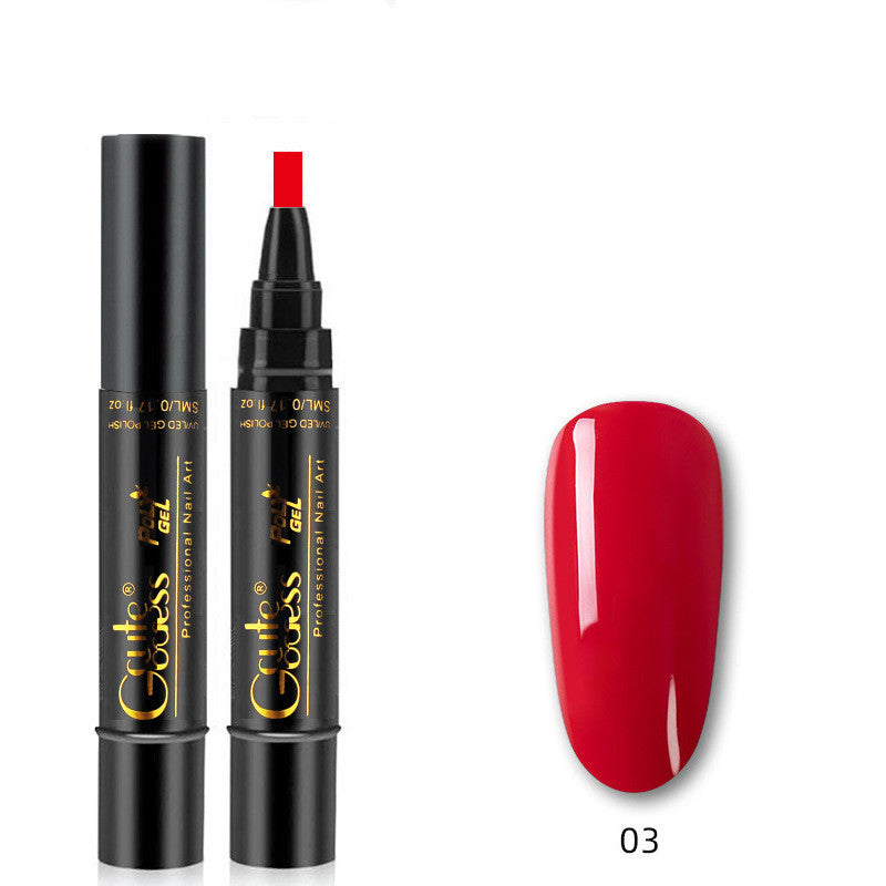 3 In 1 Nail Glue Pen  One-step Glue Phototherapy Plastic Nail Magnet Pen French Water Ripple Cat Eye Strong Magnet Pen DIY Manicure Tool Pen