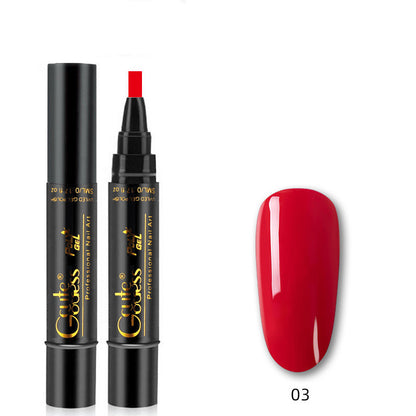 3 In 1 Nail Glue Pen  One-step Glue Phototherapy Plastic Nail Magnet Pen French Water Ripple Cat Eye Strong Magnet Pen DIY Manicure Tool Pen