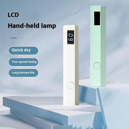 Nail Belt Display Screen Portable Home Power Storage Design Handheld Lamp Nail Tip Phototherapy Not Black Hand