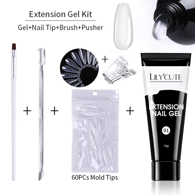 Kit d'extension d'ongle de 15 ml
