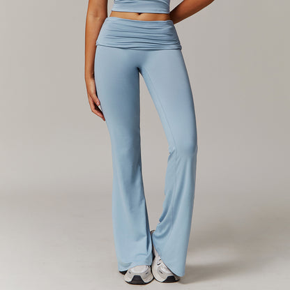 Leggings en laine plissée
