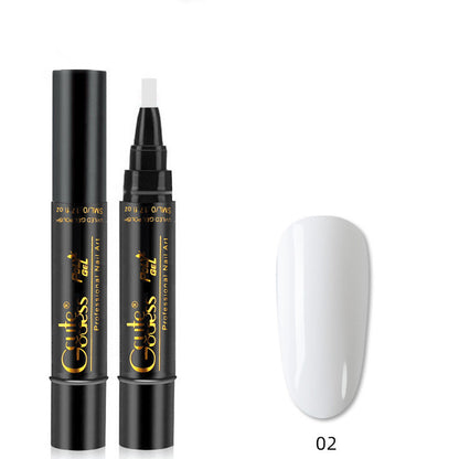 3 In 1 Nail Glue Pen  One-step Glue Phototherapy Plastic Nail Magnet Pen French Water Ripple Cat Eye Strong Magnet Pen DIY Manicure Tool Pen