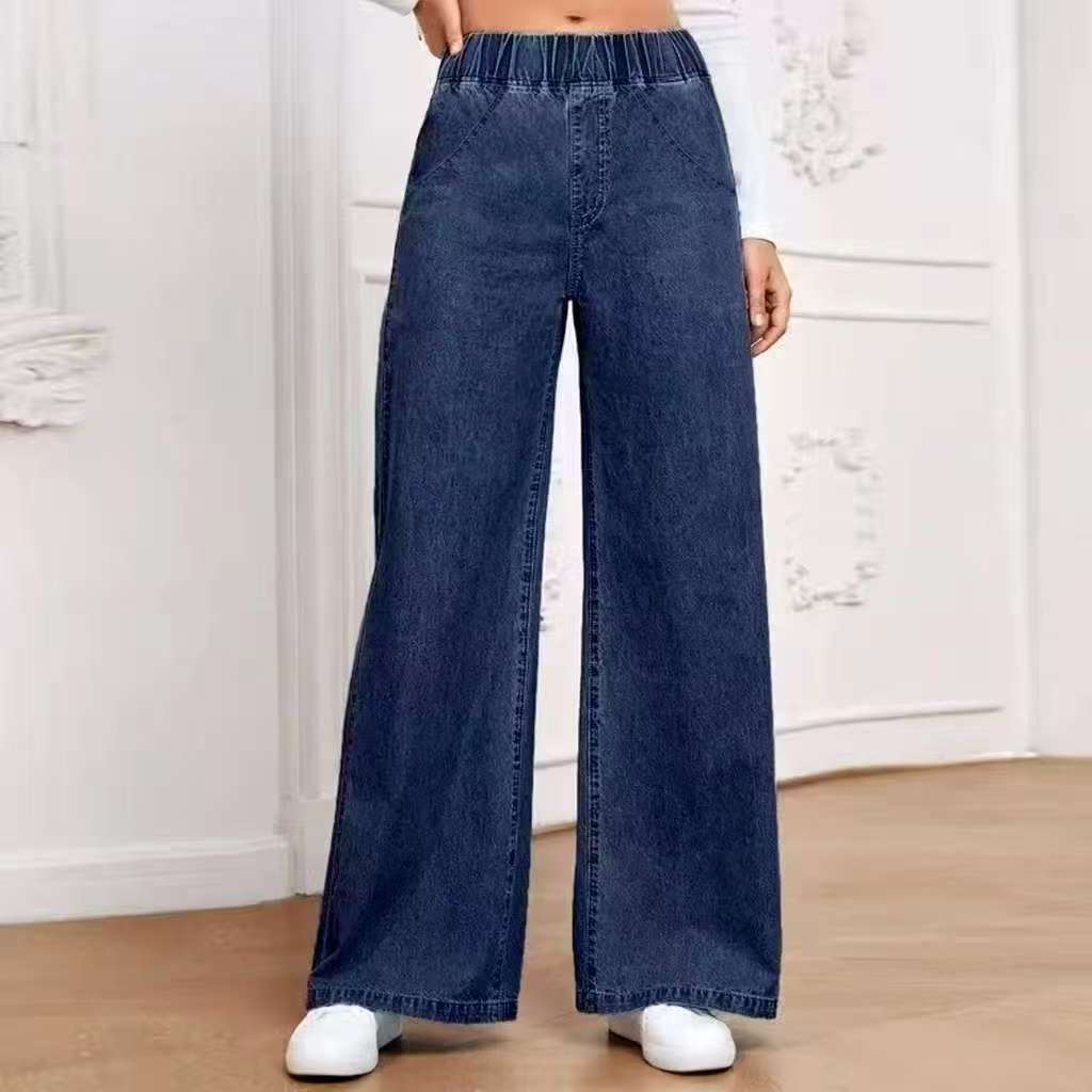 Jeans à jambes larges hétérosexuels mode hétérosexuelle pantalon de style de rue confortable pour femmes