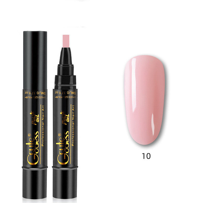 3 In 1 Nail Glue Pen  One-step Glue Phototherapy Plastic Nail Magnet Pen French Water Ripple Cat Eye Strong Magnet Pen DIY Manicure Tool Pen