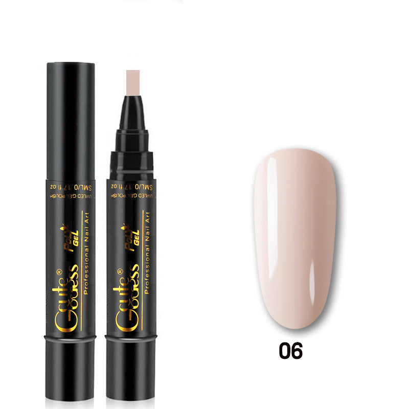 3 In 1 Nail Glue Pen  One-step Glue Phototherapy Plastic Nail Magnet Pen French Water Ripple Cat Eye Strong Magnet Pen DIY Manicure Tool Pen