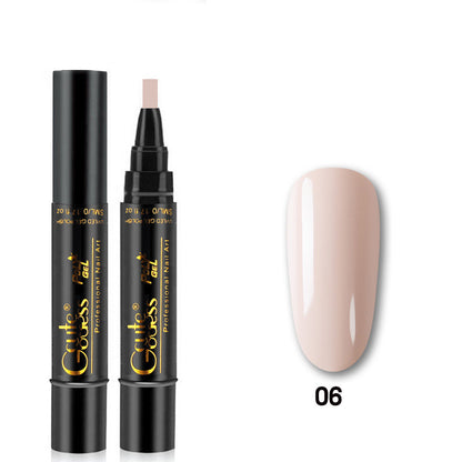 3 In 1 Nail Glue Pen  One-step Glue Phototherapy Plastic Nail Magnet Pen French Water Ripple Cat Eye Strong Magnet Pen DIY Manicure Tool Pen