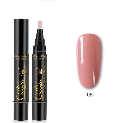 3 In 1 Nail Glue Pen  One-step Glue Phototherapy Plastic Nail Magnet Pen French Water Ripple Cat Eye Strong Magnet Pen DIY Manicure Tool Pen