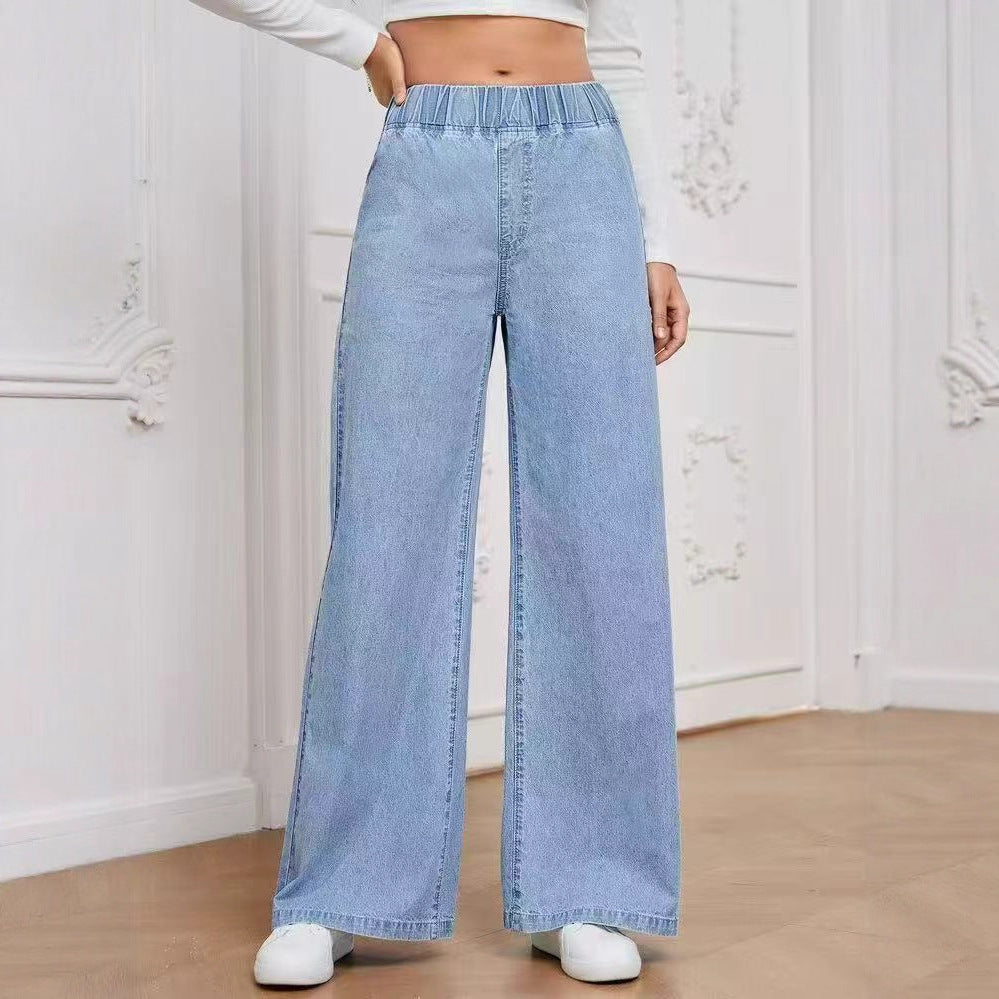 Jeans à jambes larges hétérosexuels mode hétérosexuelle pantalon de style de rue confortable pour femmes